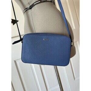 DKNY Crossbody Blue Leather Bag MSRP $168 NEW